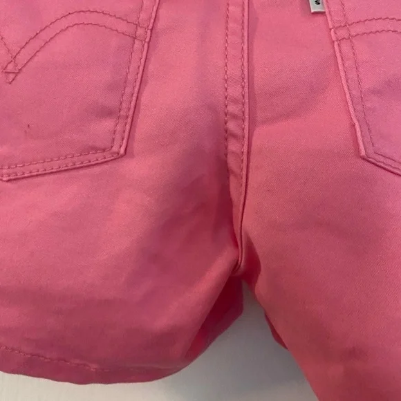 NWOT Girls Size 16 Reg Levi’s Pink Shorty Shorts - Picture 7 of 9